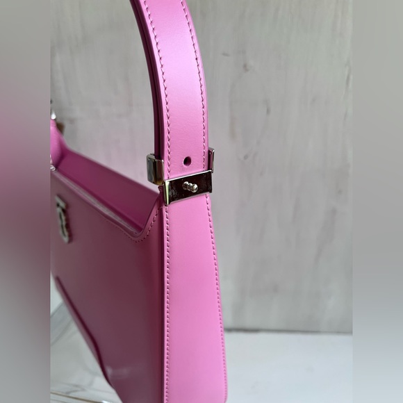 🔴SOLD🔴 BURBERRY Medium TB Monogram Leather Shoulder Bag-Primrose Pink - Picture 8 of 16